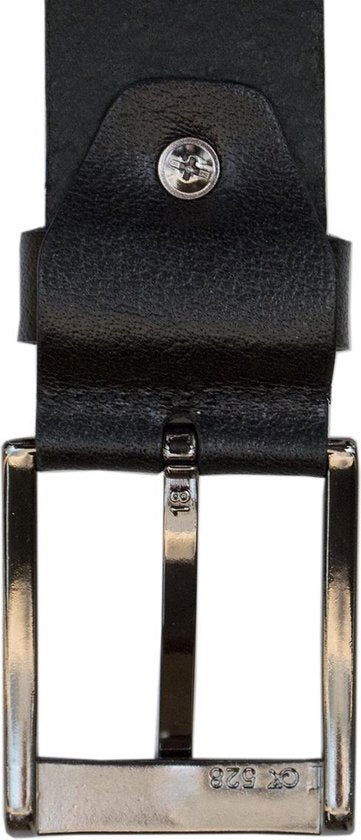 Leren riem zwart 4 cm heren riem zwart leer of - Arrigo Leather Goods