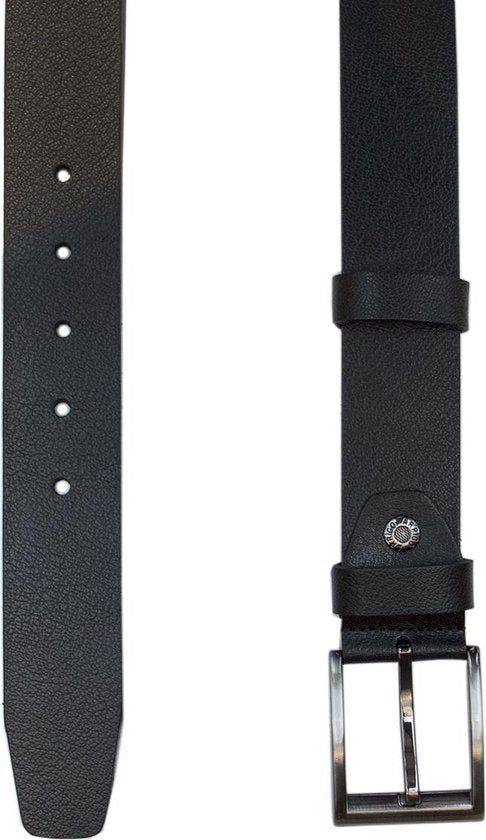 Leren riem zwart 4 cm heren riem zwart leer of - Arrigo Leather Goods