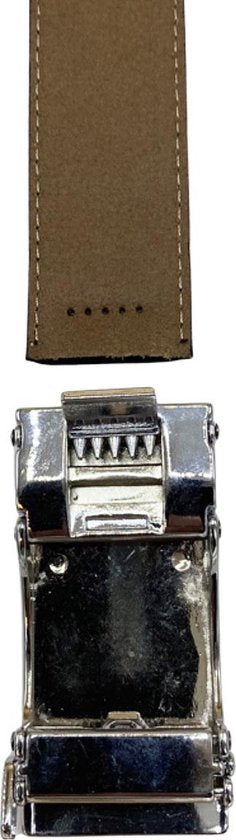 Leren riem zwart van 3 5 cm breed met een - Arrigo Leather Goods