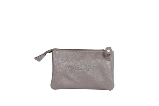 Leren sleuteletui donkerbruin met rits en sleutelringen arrigo - Arrigo Leather Goods