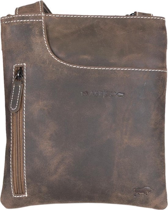 Leren tas dames leren tas heren cognac kleurig leder leren - Arrigo Leather Goods