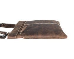 Leren tas dames leren tas heren cognac kleurig leder leren - Arrigo Leather Goods