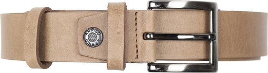 Lichtbruine Leren Riem 3 cm Breed Dames - Timberland Look - Arrigo.nl