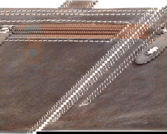 Pasjeshouder leer rfid creditcardhouder leer anti skim met rits vintage - Arrigo.nl