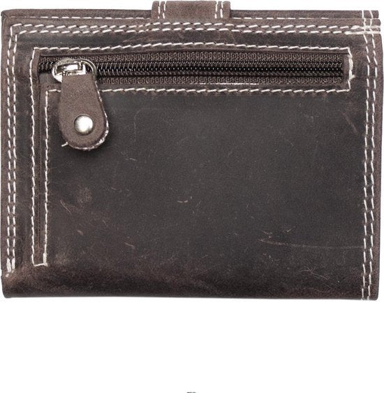 Pasjeshouder leer rfid creditcardhouder leer anti skim met rits vintage - Arrigo.nl