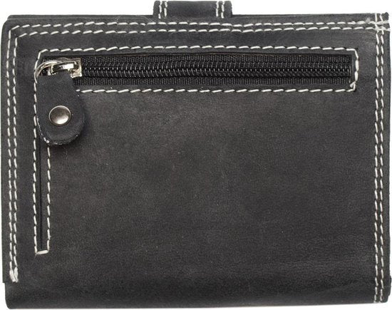 Pasjeshouder leer rfid creditcardhouder leer anti skim met rits vintage - Arrigo.nl