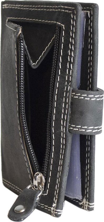 Pasjeshouder leer rfid creditcardhouder leer anti skim met rits vintage - Arrigo.nl