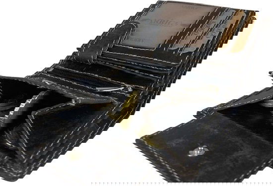 Portefeuille heren heren portemonnee dames portemonnee donkerbruin klein rfid heren - Arrigo Leather Goods