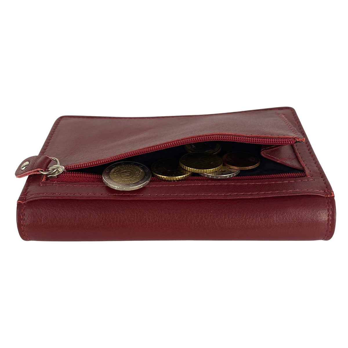 Portemonnee Dames donkerrood - Arrigo.nl