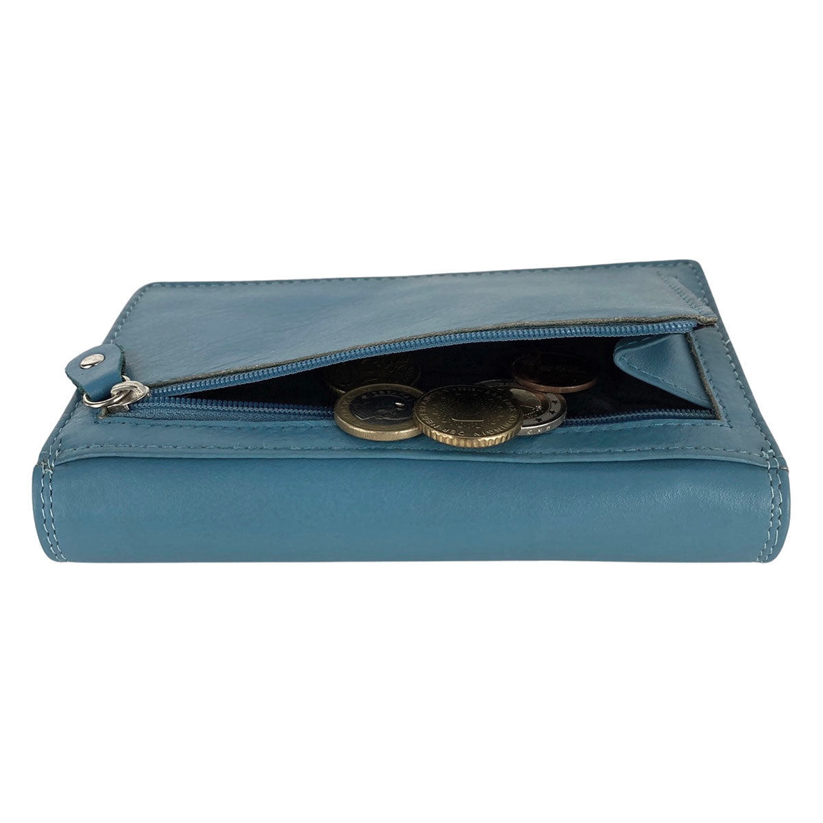 Portemonnee Dames lichtblauw - Arrigo.nl