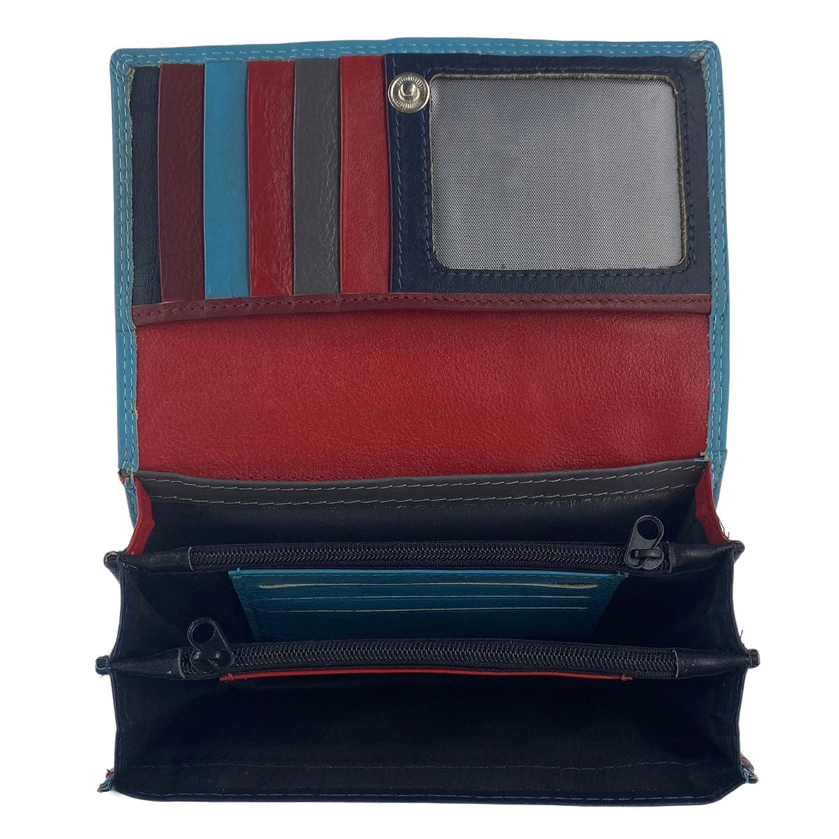 Portemonnee Dames lichtblauw - Arrigo.nl