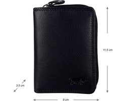 Portemonnee dames portemonnee heren echt leer anti sikm heren portemonnee - Arrigo.nl