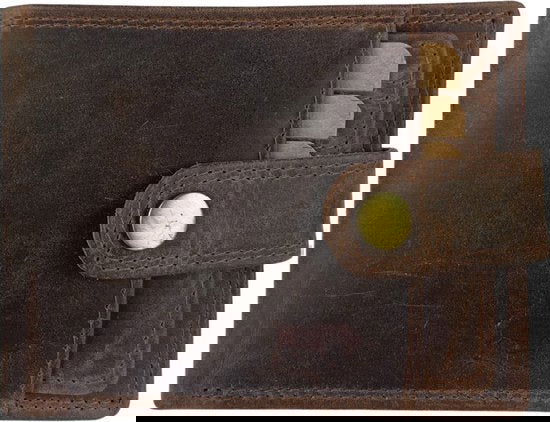 Portemonnee heren cognac rfid anti skim billfold - Arrigo Leather Goods