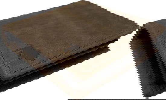 Portemonnee heren portefeuille heren arrigo portemonnee billfold model donkerbruin buffelleer - Arrigo Leather Goods