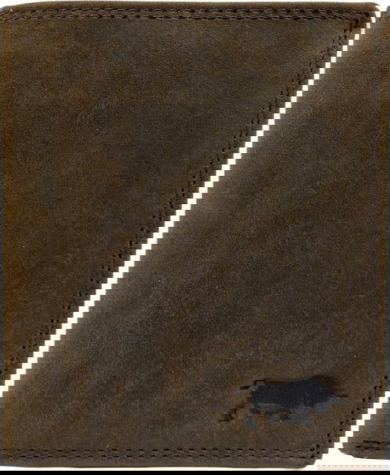 Portemonnee heren portefeuille heren arrigo portemonnee billfold model donkerbruin buffelleer - Arrigo Leather Goods