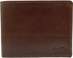 Portemonnee heren portefeuille heren arrigo portemonnee billfold model lichtbruin rundleer - Arrigo Leather Goods