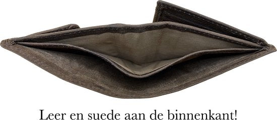 Portemonnee heren portefeuille heren arrigo portemonnee billfold model lichtbruin rundleer - Arrigo Leather Goods