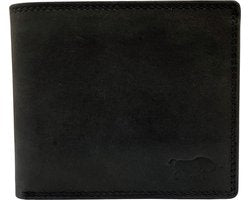 Portemonnee heren portefeuille heren arrigo portemonnee billfold model zwart buffelleer - Arrigo Leather Goods