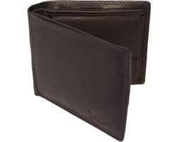 Portemonnee heren portefeuille heren billfold leer donkerbruin arrigo - Arrigo Leather Goods
