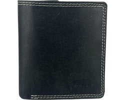 Portemonnee heren zwart klein lederen portefeuille heren anti skim heren - Arrigo.nl