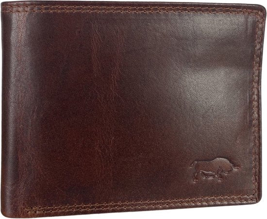 Portemonnee mannen bruin leer bruine heren portemonnee anti skim arrigo - Arrigo Leather Goods