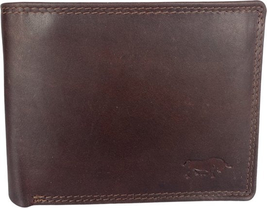 Portemonnee mannen bruin rfid anti skim billfold - Arrigo.nl