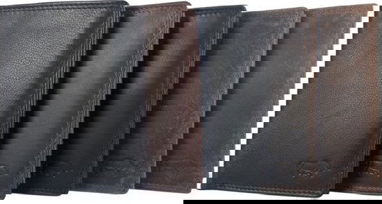 Portemonnee mannen bruin rfid anti skim soepele portefeuille - Arrigo Leather Goods