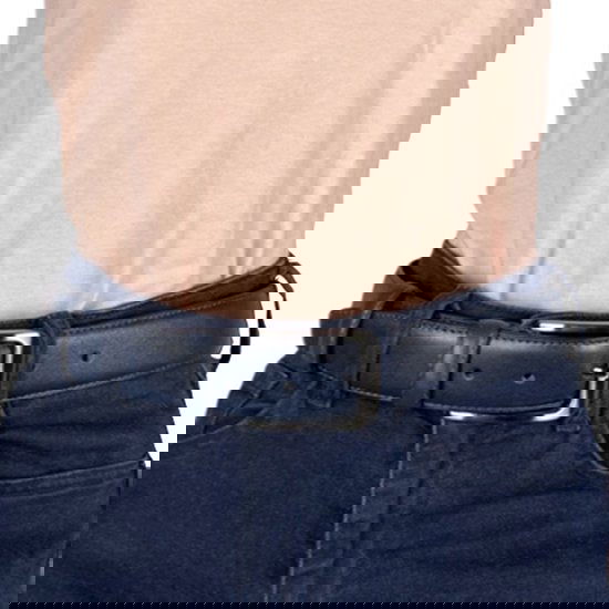 Riem 3 5 cm breed donkerblauw taille maat 115 cm - Arrigo Leather Goods