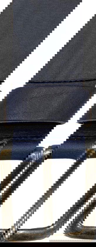 Riem dames donkerblauw italiaans leer 4 5 cm brede leren - Arrigo.nl