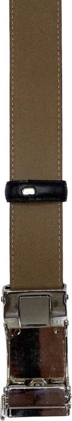 Riem donkerblauw leer met een automatische gesp automatische riem donkerblauw - Arrigo Leather Goods