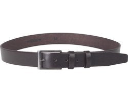 Riem donkerbruin leer 3 5 cm breed riem echt leer - Arrigo Leather Goods