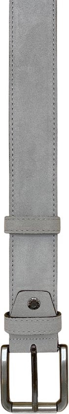 Riem heren grijs suede leer 4 5 cm breed riemen - Arrigo Leather Goods