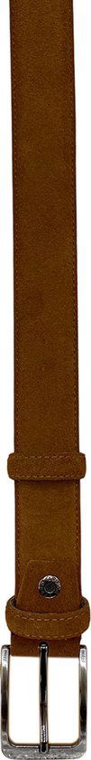 Riem heren riem dames 3 5 cm bruin suede leer - Arrigo Leather Goods