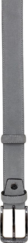 Riem heren riem dames 3 5 cm grijs suede leer - Arrigo Leather Goods