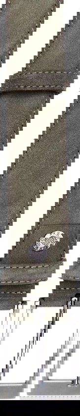 Riem heren riem dames 3 5 cm groen suede leer - Arrigo Leather Goods