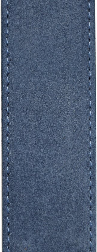 Riem heren riem dames 3 5 cm lichtblauw suede totale - Arrigo Leather Goods