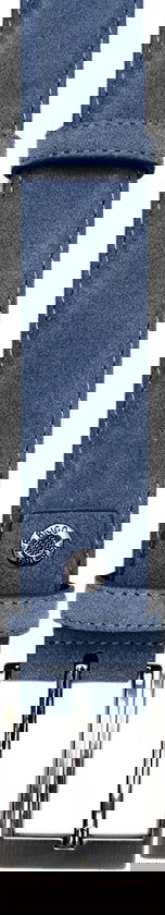 Riem heren riem dames 3 5 cm lichtblauw suede totale - Arrigo Leather Goods