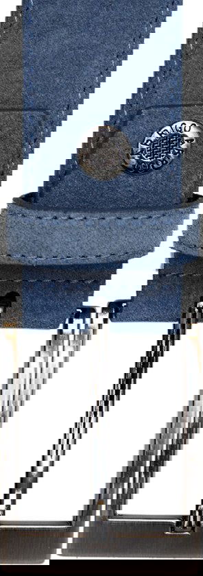 Riem heren riem dames 3 5 cm lichtblauw suede totale - Arrigo Leather Goods