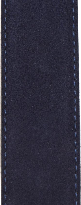 Riem heren riem dames 3 5 cm paarsblauw suede totale - Arrigo Leather Goods