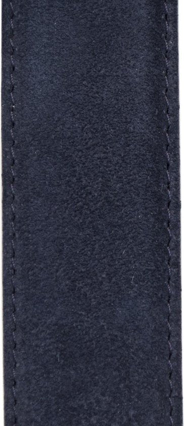Riem heren riem dames donkerblauw suede 3 5 cm totale - Arrigo Leather Goods