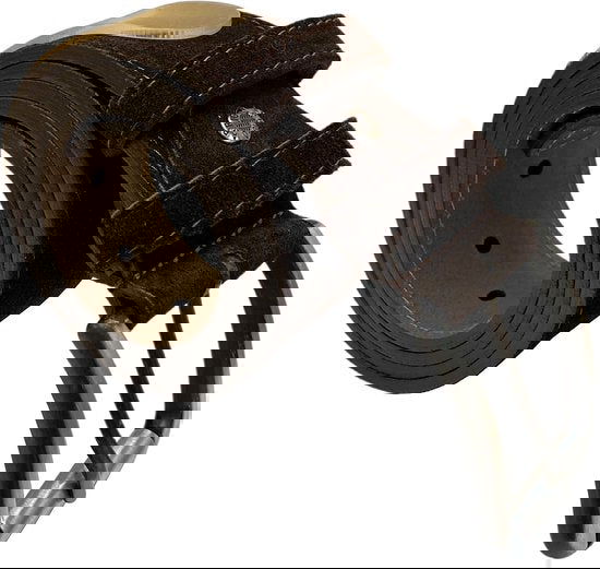 Riem heren riem dames donkerbruin suede leer 4 5 cm - Arrigo Leather Goods