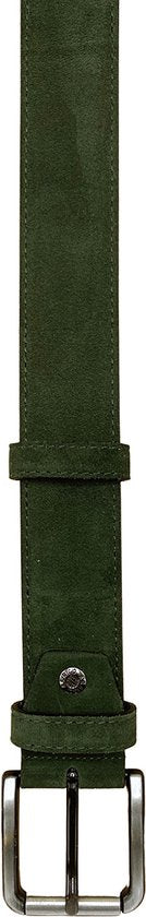Riem heren riem dames groen suede leer 4 5 cm - Arrigo Leather Goods