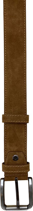 Riem heren riem dames lichtbruin suede leer 4 5 cm - Arrigo Leather Goods
