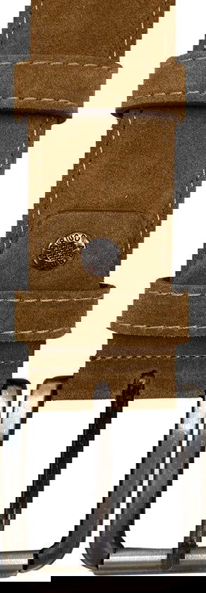 Riem heren riem dames lichtbruin suede leer 4 5 cm - Arrigo Leather Goods