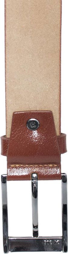 Riem van cognac leer met een print echt lederen riem - Arrigo Leather Goods