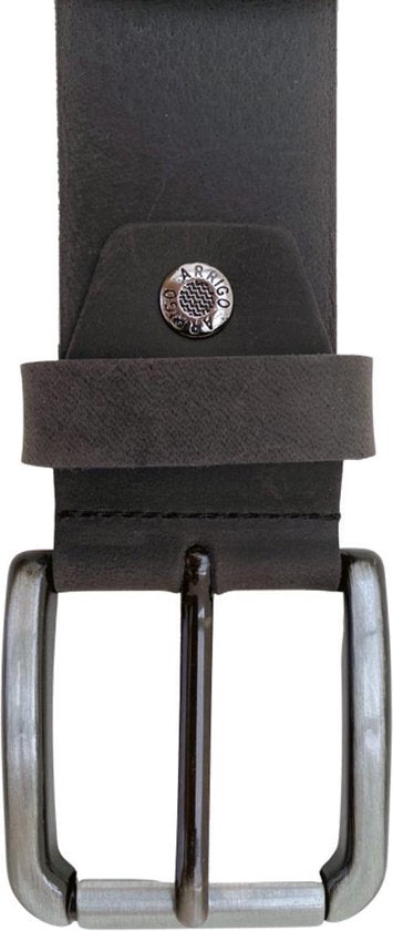 Riem zwart heren riem zwart dames 4 5 cm breed - Arrigo Leather Goods