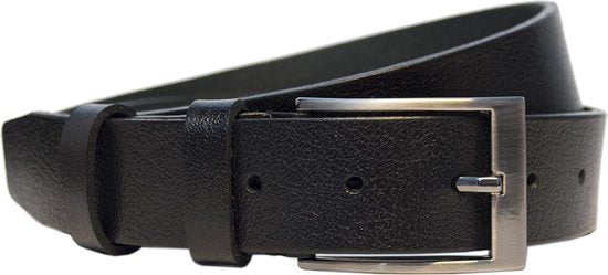 Riem zwart leer 3 5 cm breed riem echt leer - Arrigo Leather Goods