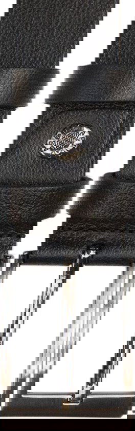 Riem zwart leer 3 5 cm breed riem echt leer - Arrigo Leather Goods