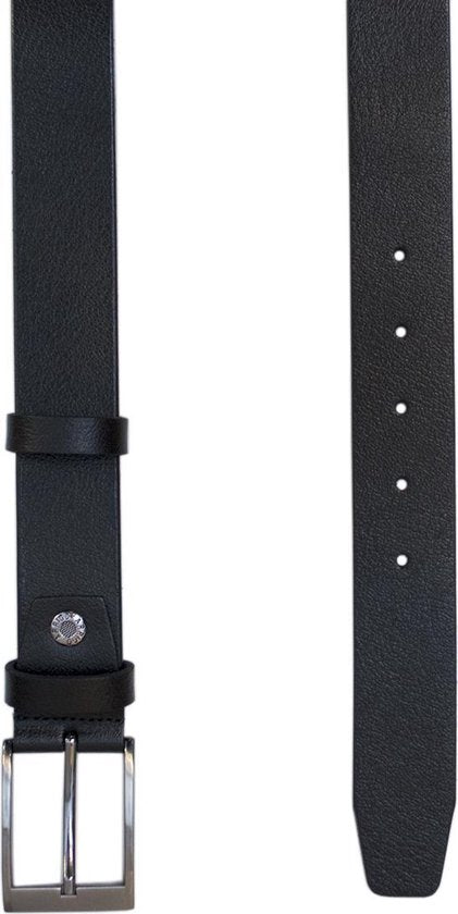 Riem zwart leer 3 5 cm breed riem echt leer - Arrigo Leather Goods