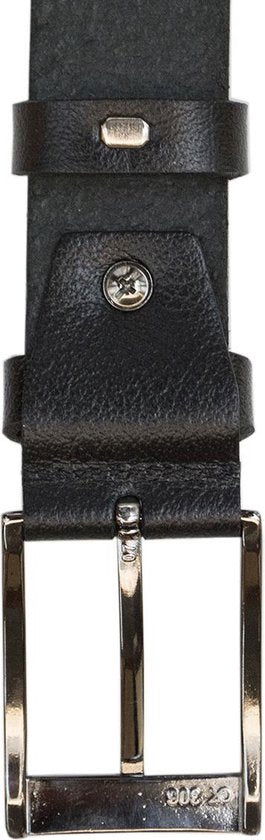 Riem zwart leer 3 5 cm breed riem echt leer - Arrigo Leather Goods